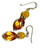 Citrine Sterling Silver Earrings Lemon Agate Genuine Stone