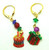 Christmas Tree Pin Earrings Crystals Brooch Charms Watta