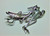 Praying Mantis Pin Bug Grasshopper Insect Rhinestone Crystal Brooch