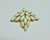 Vintage 1960's White Opaque Pin Brooch Estate Find BeadRage