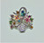 Flower Basket Pin Pastel Rhinestone Crystal Brooch DazzleCity