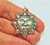 Sun Charm Sterling Silver Pendent Face 925 Vintage BeadRage