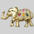 Elegant Elephant Pin Brooch Vintage Rhinestone Crystal Rescue BeadRage