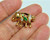 Pig Pin Hog Miniature Rhinestone Crystal Vintage OOAK BeadRage