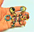 Lunch Ritz Saturn Moon Star Clips Earrings Clips Vintage BeadRage