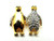 2 Rhinestone Penguin Penquin Couple Crystal Brooch Bird
