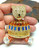 Teddy Bear Pin Birthday Rhinestone Crystal Vintage BeadRage