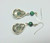 Vintage Malachite Sterling Earrings 925 Stamped Silver S/S BeadRage