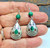 Vintage Malachite Sterling Earrings 925 Stamped Silver S/S BeadRage