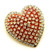 Heart Pin Rhinestone Crystal Valentine Ruby Red Sweetheart