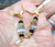 Vintage Swarovski Crystal Earrings #4841 AB Cube 8mm BeadRage