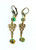 Celtic Design Crystal Earrings Irish Cloisonne Pierced DazzleCity