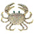 Heidi Daus Rhinestone AB Crystal Crab Brooch Pin DazzleCity