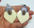 Vintage Camel Bone Earrings Tiger Eye Scarab Egyptian DazzleCity