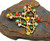 Ladybug Tree Beetle Pin Rhinestone Crystal Flower Brooch Vintage DazzleCity