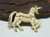 Unicorn Pegasus Pin White Knight Rhinestone Crystal Horse Brooch DazzleCity