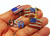 USA Flag Pin Lot Ring Earrings Rhinestone Crystal Vintage DazleCity