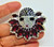 Clown Pin Harlequin Circus Performer Jester Rhinestone Crystal Brooch