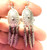 Concho Feather Earrings Vintage Sterling Silver Southwest DazzleCity