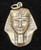 King Tut Pendant Charm Vintage Sterling Silver 925 Egyptian DazzleCity