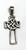 Celtic Cross Charm Pendant  Sterling Vintage Silver DazzleCity