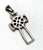 Celtic Cross Charm Pendant  Sterling Vintage Silver DazzleCity
