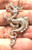 Dragon Serpent Charm Pendant Sterling 925 Silver Vintage DazzleCity