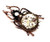 Steampunk Beetle Pin Spider Clock  Rhinestone Copper DazzleCity