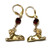 Sphinx Pierced Earrings Egyptian Revival Swarovski Crystal Egypt  DazzleCity