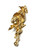 Angel Cherub Pin Brooch Diamond Cut Vintage Gorgeous DazzleCity