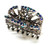 Capri Blue Hair Claw Clamp Vintage Rhinestone Crystal DazzleCity