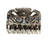 Capri Blue Hair Claw Clamp Vintage Rhinestone Crystal DazzleCity