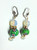 Opaline Crystal Earrings Japanese Lampwork Silver DazzleCity