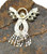 Angel Pin Halo Wings Silver AB Rhinestone Crystal Brooch DazzleCity