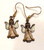 Angel Earrings Hand Painted Vintage Star Creations Heavenly DazzleCity