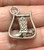 Cowboy Boot Charm Stirrup Sterling Vintage Silver 925 DazzleCity