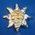 Vintage Sun Pin Brooch Man Moon Golden Rays DazzleCity