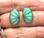 Native American KEK Sterling Silver Turquoise Zuni Earrings