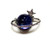 Saturn Pin 3-d Glittering Orb Star Rhinestone Crystal DazzleCity