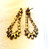 Topaz Earrings Pierced Vintage Baguette Rhinestone Crystal DazzleCity