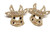 Cow Steer Bull Earrings Cowgirl Vintage Rhinestone Brooch Horns DazzleCity