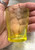 2 Vaseline Shot Glasses Antique Uranium Floral Etched DazzleCity