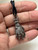Pewter Hand Necklace Vintage Excalibur Crystal Ball OOAK DazzleCity