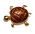 Vintage Shimmery Copper Turtle Tortoise Enamel DazzleCity