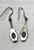 Simple Little Sterling Drop Earrings Turquoise Enamel Vintage DazzleCity