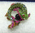 Sea Serpent Pin Koi Dragon Fish Rhinestone Crystal Beauty BeadRage