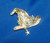 Witch Hat Pin Halloween Coven Stars Rhinestone Crystal Turquoise DazzleCity