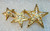 Triple Star Pin Vintage Rhinestone Crystal Brooch DazzleCity