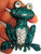 Frog Pin Toad Green Rhinestone Crystal Tree 100 + Stones