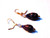 Cobalt Wedding Cake Earrings Opaline Venetian Murano Vintage DazzleCity